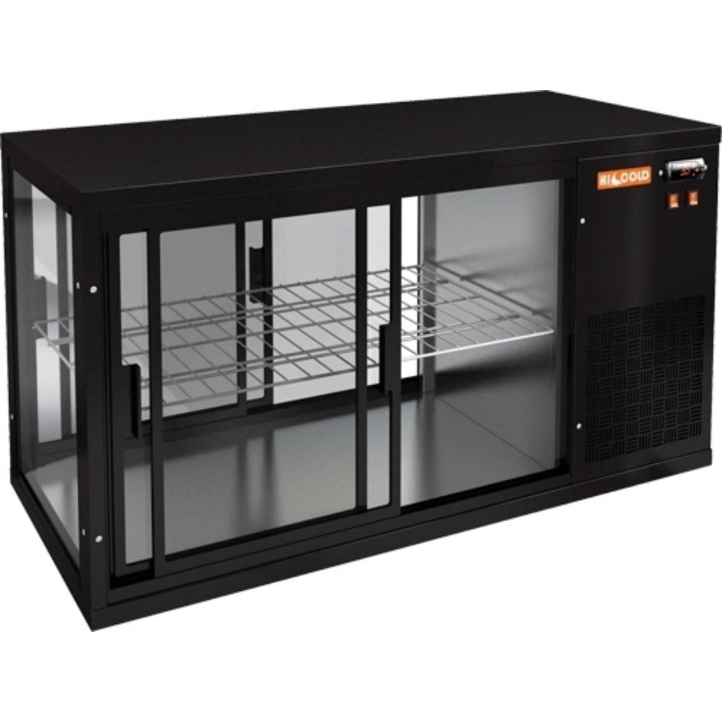 Витрина холодильная настольная HICOLD VRL T 1100 R Black