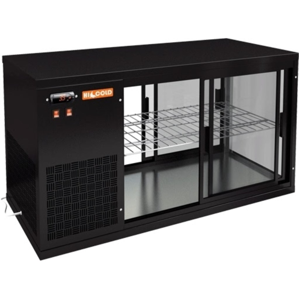 Витрина холодильная настольная HICOLD VRL Т 1100 L Black