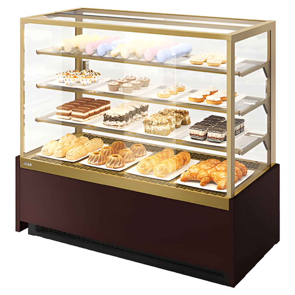 Витрина кондитерская Chilz VETE KUB 90 шоколад, золотой глянец