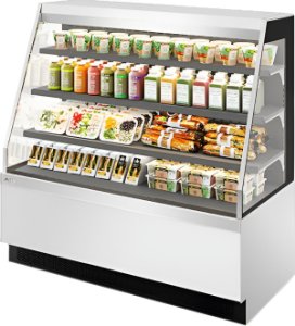 Витрина кондитерская Chilz VETE KUB OF 90 белый глянец, шлифованная нержавейка