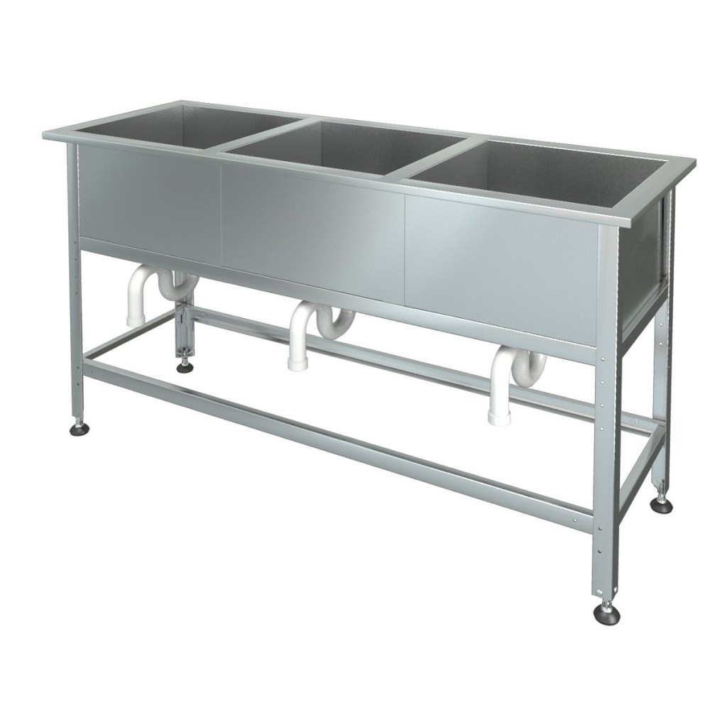 Ванна моечная МХМ М-3-0,45-0,7/2,0 (AISI 430, t=0,6)