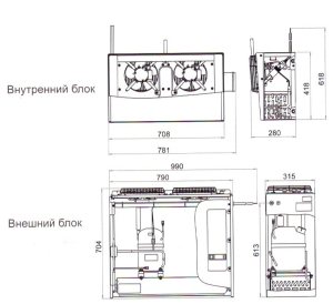 Сплит-система холодильная среднетемпературная Polair SM 218 M - Изображение 2