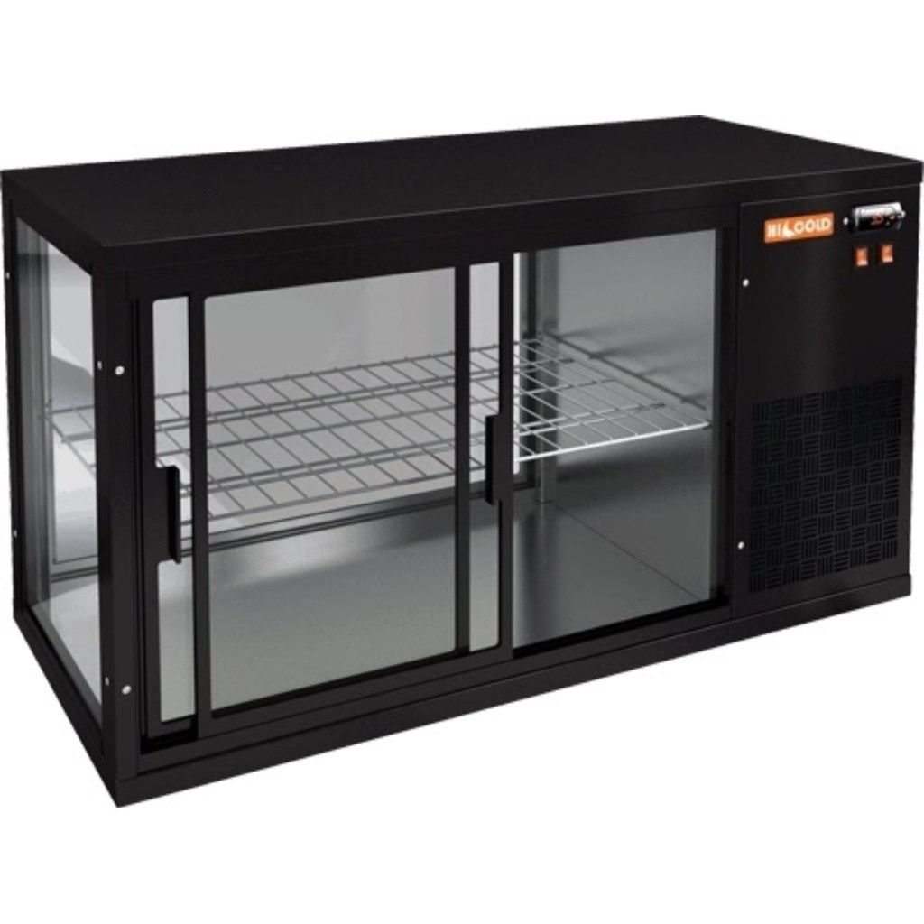 Витрина холодильная настольная HICOLD VRL 1300 R Black