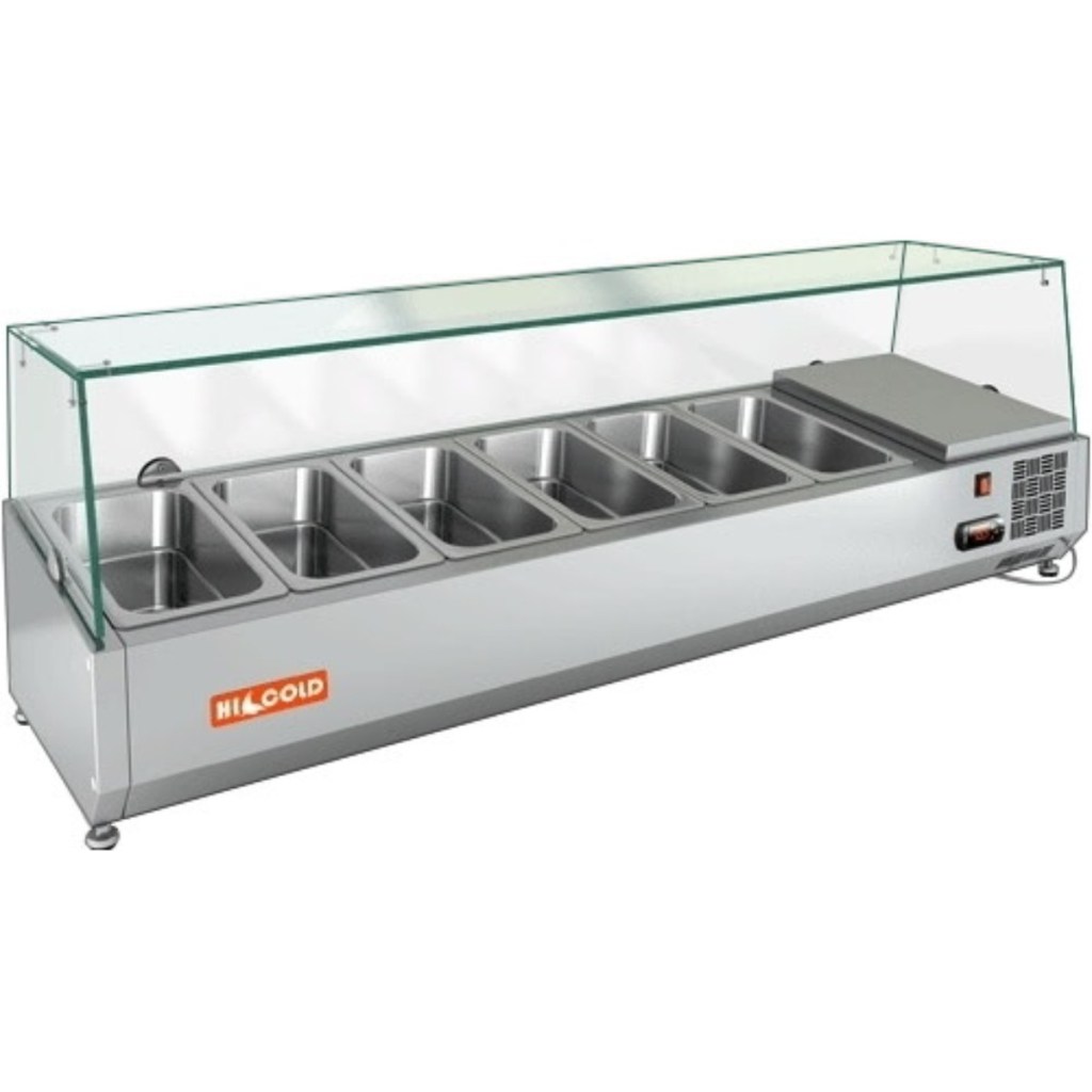 Витрина холодильная для ингредиентов HICOLD VRTG 1390 1/3