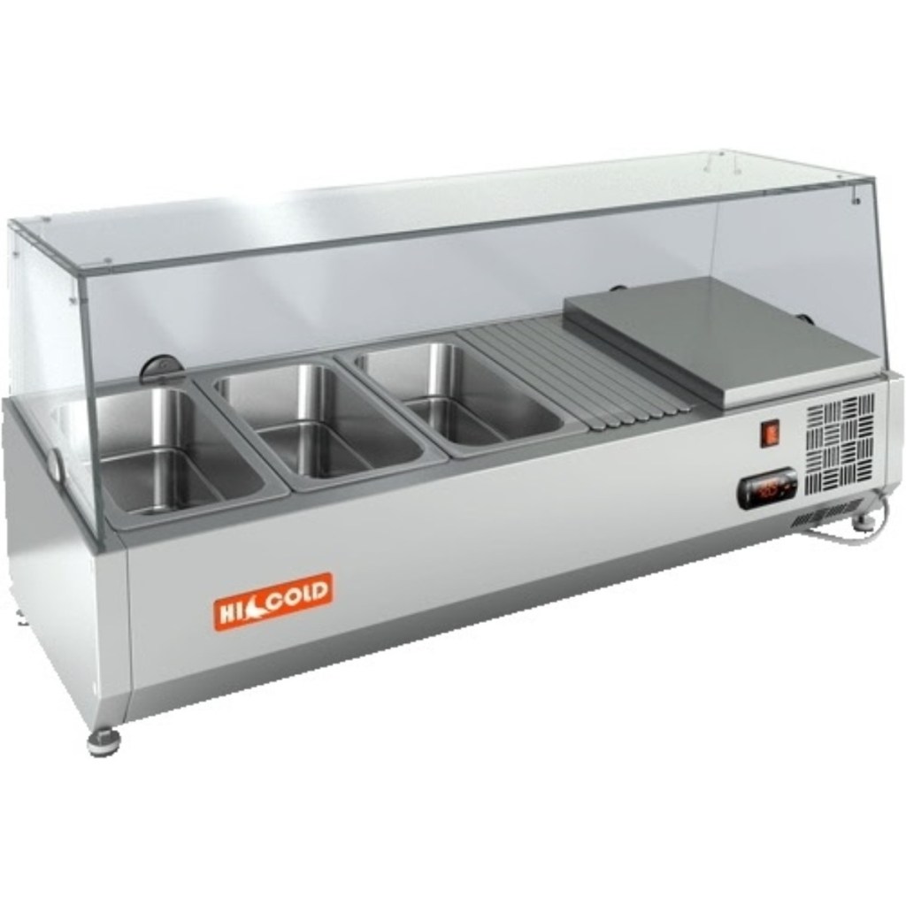 Витрина холодильная для ингредиентов HICOLD VRTG 1000 1/4