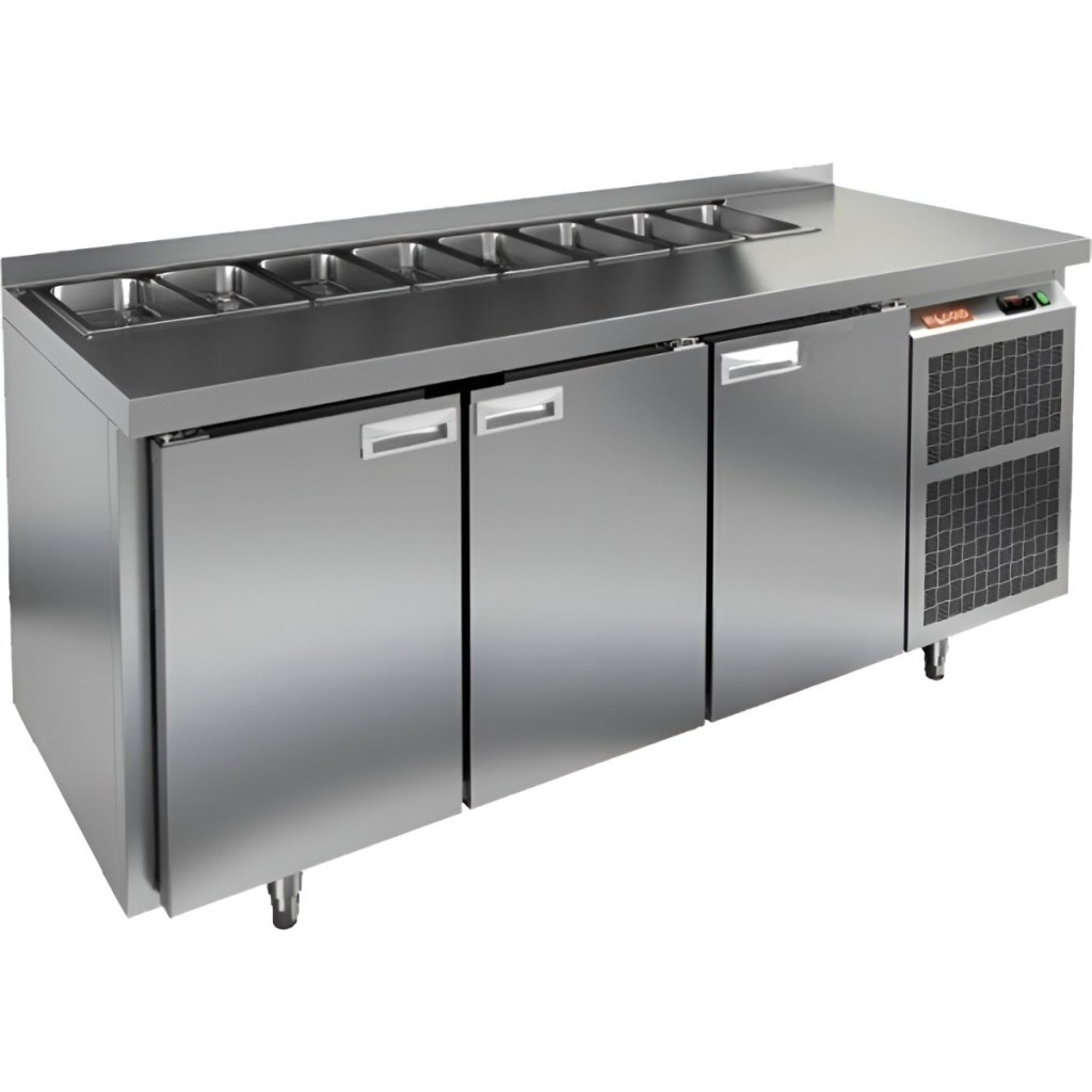Стол холодильный для салатов HiCold SL2-111SN (1/6) без крышки