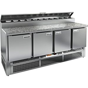 Стол холодильный для пиццы HiCold PZE2-1111/GN камень