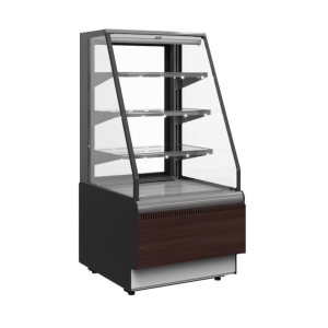 Витрина кондитерская Carboma KC70 VM 0,6-2 Standart Паттерн открытая (0105 Венге)