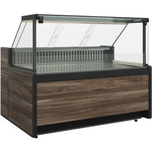 Витрина холодильная Carboma GC111 SV 2,0-1 (1008 Темный дуб) (без боковин)