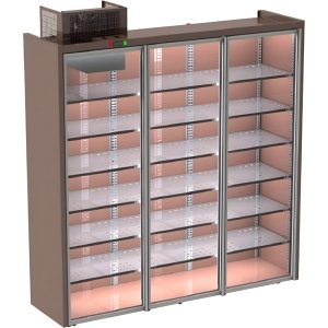 Шкаф винный Kifato 1400 2 стеклянные двери