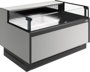 Витрина холодильная Carboma GC110 SP 1,25-2 рыба на льду открытая с боковинами (версия 2.0) (9006-0430)