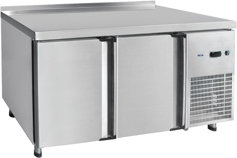 Стол холодильный Abat СХС-60-01-СО (охлаждаемая столешница) с бортом (дверь, дверь)