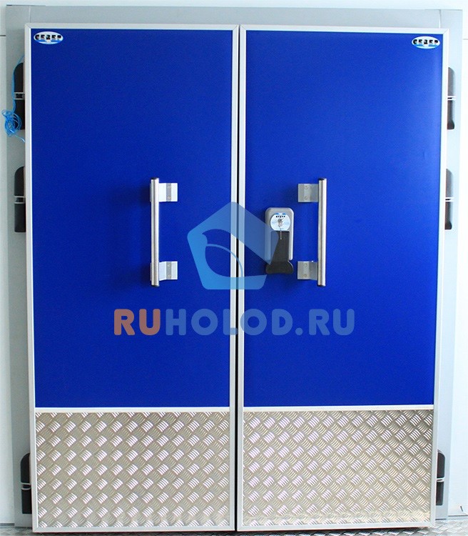 Дверь холодильная распашная двустворчатая СТ-РДД-1400*3000/80