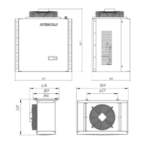 Сплит-система холодильная низкотемпературная Intercold LCM 324 PR FT - Изображение 3