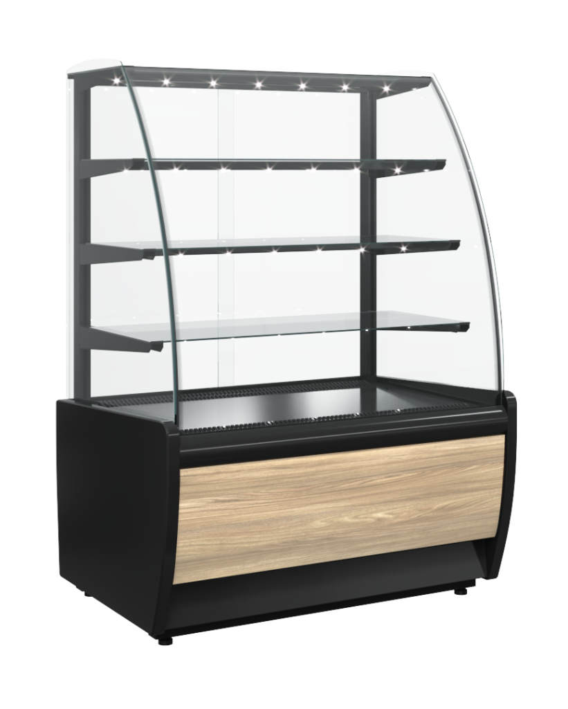 Витрина кондитерская Carboma K70 VM 1,3-1 Light Паттерн (0106 Седой дуб)
