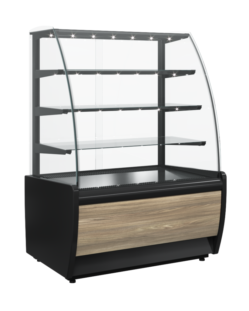 Витрина кондитерская Carboma K70 VM 1,3-1 Light Паттерн (0110 Мариэль)