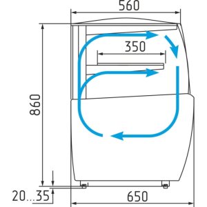 Витрина кондитерская Carboma K70 VM 0,9-12 Light (0013-0430) - Изображение 2